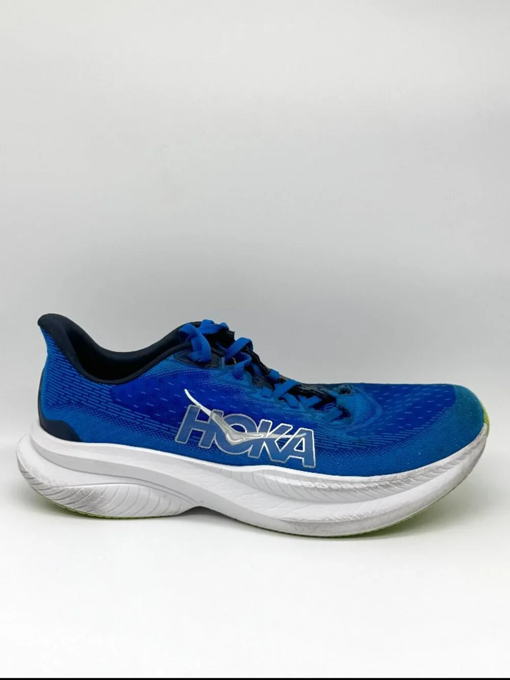 Hoka Mach 6 Mens Running Shoes Size 10 D Blue GUC Activewear 1147790-ECC